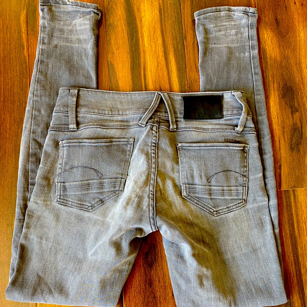 G-Star Raw Denim Lynn Zip Faded Black Super Skinny